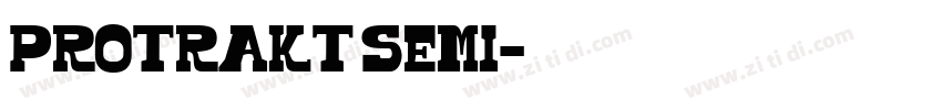Protrakt Semi字体转换 Protrakt Semi字体转换